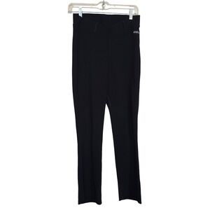 Kerrits Black Riding Pants Women L Microcord Extended Knee Patch Bootcut Ribbed